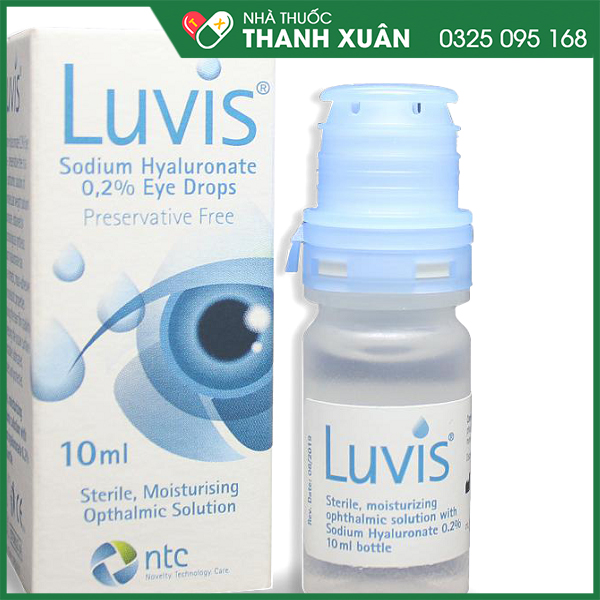 Dung dịch nhỏ mắt Luvis điều trị khô mắt